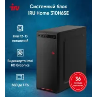 ПК IRU Home 310H6SE MT P G7400 (3.7) 8Gb SSD256Gb UHDG 710 Windows 11 Professional 64 GbitEth 400W черный (1993724)