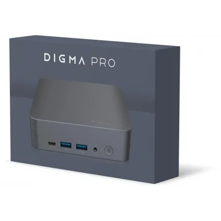 Неттоп Digma Pro Minimax X1 i5 12450H (2) 8Gb SSD512Gb UHDG Windows 11 Professional GbitEth WiFi BT 1000W серый (DPP5-8DXW02)