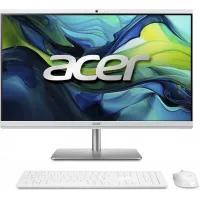 Моноблок Acer Aspire C27-195ES 27" Full HD Core Ultra 5 125U (3.6) 16Gb SSD512Gb Graphics CR Windows 11 Professional GbitEth WiFi BT 65W клавиатура мышь Cam серебристый 1920x1080