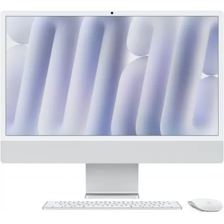 Моноблок Apple iMac A3247 24" 4.5K M4 8 core (4) 16Gb SSD256Gb 8 core GPU macOS WiFi BT 143W клавиатура мышь Cam серебристый 4480x2520