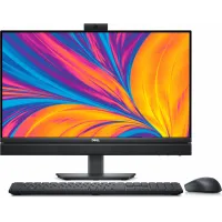Моноблок Dell Optiplex 7420 23.8" Full HD i5 14500 (2.6) 16Gb SSD512Gb RX 6500 4Gb CR Windows 11 Pro GbitEth WiFi BT 130W клавиатура мышь Cam черный 1920x1080