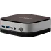 ПК Мини Osio BaseLine B51i-017 i5 1235U (1.3) 16Gb SSD512Gb Iris Xe Windows 11 Pro 64 GbitEth WiFi BT 59.85W коричневый/серебристый