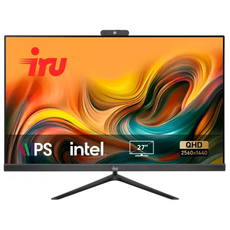 Моноблок IRU Tactio 27IH6K 27" QHD i5 12400 (2.5) 16Gb SSD1Tb UHDG 730 CR FreeDOS GbitEth WiFi BT 120W Cam черный 2560x1440