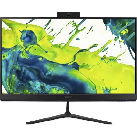 Моноблок Acer Aspire C24-2G 23.8" Full HD N150 8Gb SSD256Gb Graphics CR Eshell GbitEth WiFi BT 60W клавиатура мышь Cam черный 1920x1080