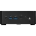 Неттоп MSI Cubi NUC 1M-045XRU Core 3 100U (1.2) 8Gb SSD512Gb Graphics CR без ОС 2xGbitEth WiFi BT 120W черный (9S6-B0B111-219)