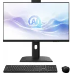 Моноблок MSI Modern AM273QP AI 1UM-086RU 27" WQHD Core Ultra 7 155H (1.4) 32Gb SSD1Tb Graphics CR Windows 11 Pro 2.5Gigabit WiFi BT 150W клавиатура мышь Cam черный 2560x1440