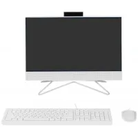 Моноблок HP 200 G4 21.5" Full HD i5 1235U (1.3) 16Gb SSD512Gb Iris Xe DVDRW CR Windows 11 Pro GbitEth WiFi BT 65W клавиатура мышь Cam белый 1920x1080