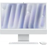 Моноблок Apple iMac A3137 24" 4.5K M4 10 core (4) 16Gb SSD256Gb 10 core GPU macOS WiFi BT 143W клавиатура мышь Cam серебристый 4480x2520