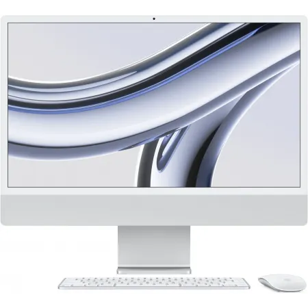 Моноблок Apple iMac A2874 24" 4.5K M3 8 core (4) 8Gb SSD512Gb 10 core GPU macOS WiFi BT 143W клавиатура мышь Cam серебристый 4480x2520