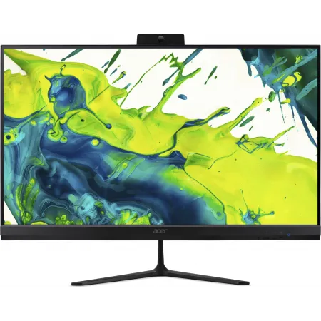 Моноблок Acer Aspire C27B-GARL 27" Full HD Core Ultra 7 255U (1.7) 16Gb SSD1Tb Graphics Eshell GbitEth WiFi BT клавиатура мышь Cam черный 1920x1080
