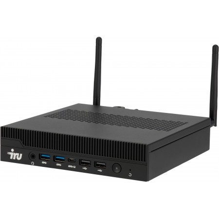 Неттоп IRU Tactio 310H6ITF i3 14100 (3.5) 8Gb SSD256Gb UHDG 730 Windows 11 Pro GbitEth WiFi BT 120W черный (RUS) (2176177)