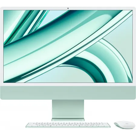 Моноблок Apple iMac A2873 24" 4.5K M3 8 core (4) 8Gb SSD256Gb 10 core GPU macOS WiFi BT 143W клавиатура мышь Cam зеленый 4480x2520