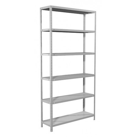 Стеллаж Практик MS пол.:6 единая 2200x1000x300мм серый (S24199173602) Стеллаж Практик MS пол.:6 единая 2200x1000x300мм серый (S24199173602)