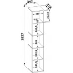 Стеллаж Сокол ШУ-10 пол.:5 единая 1827х342х372мм венге (ШУ10В5) Стеллаж Сокол ШУ-10 пол.:5 единая 1827х342х372мм венге (ШУ10В5)