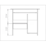 Стол для компьютера Сокол КСТ-10.1 столешница ЛДСП венге (КСТ10.1В5) Стол для компьютера Сокол КСТ-10.1 столешница ЛДСП венге (КСТ10.1В5)