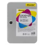 Шкафчик для ключей Silwerhof на 48ключ. 250х180х80мм комппл.48 брелков серый металл