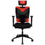 Кресло игровое Aerocool Guardian черный/красный сиденье черный экокожа/сетка с подголов. крестов. нейлон Кресло игровое Aerocool Guardian черный/красный сиденье черный экокожа/сетка с подголов. крестов. нейлон