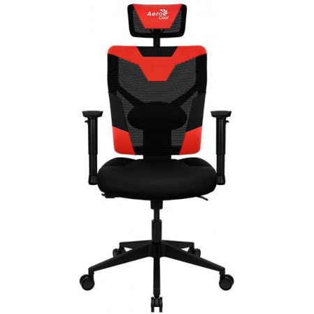 Кресло игровое Aerocool Guardian черный/красный сиденье черный экокожа/сетка с подголов. крестов. нейлон