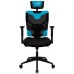 Кресло игровое Aerocool Guardian черный/голубой сиденье черный экокожа/сетка с подголов. крестов. нейлон