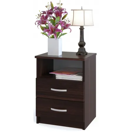 Тумба Сокол КТ-09.1 приставная прикроватная 410x340x540мм венге (КТ09.1В5) Тумба Сокол КТ-09.1 приставная прикроватная 410x340x540мм венге (КТ09.1В5)