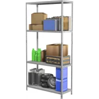 Стеллаж Практик MS Standart 200KD/100x40/4 пол.:4 разборная 2000x1000x400мм серый (S24099244402) Стеллаж Практик MS Standart 200KD/100x40/4 пол.:4 разборная 2000x1000x400мм серый (S24099244402)