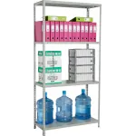 Стеллаж Практик MS Standart 200KD/100x50/4 пол.:4 разборная 2000x1000x500мм серый (S24099245402)