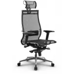 Кресло Метта Samurai S-3.051 MPES эко.кожа/сетка с подголов. крестов. металл хром