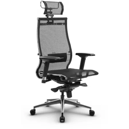 Кресло Метта Samurai S-3.051 MPES эко.кожа/сетка с подголов. крестов. металл хром