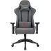 Кресло игровое Zombie Neo серый 3C1 с подголов. крестов. пластик черный