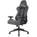 Кресло игровое Zombie Neo серый 3C1 с подголов. крестов. пластик черный