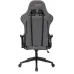 Кресло игровое Zombie Neo серый 3C1 с подголов. крестов. пластик черный