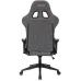 Кресло игровое Zombie Neo серый 3C1 с подголов. крестов. пластик черный