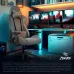 Кресло игровое Zombie Neo серый 3C1 с подголов. крестов. пластик черный