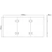 Столешница Cactus CS-TD3-LR для столов 120x60x1.8см дуб антик