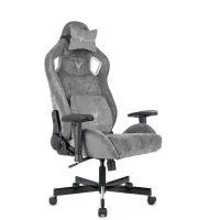 Кресло игровое Knight Outrider серый Light-19 крестов. металл