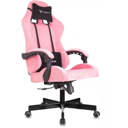 Кресло игровое Knight Terminator розовый Velvet 36 крестов. металл Кресло игровое Knight Terminator розовый Velvet 36 крестов. металл