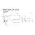 Газлифт Бюрократ E017 E017G4DWZ/3CL/140 черный для офис.кресла металл