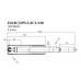 Газлифт Бюрократ E018 E018C3DWZ/4CL/100 черный для офис.кресла металл