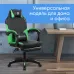 Кресло игровое Оклик Cooldown черный/зеленый сиденье черный/зеленый искусст.кожа/сетка с подголов. крестов. пластик подст.для ног пластик черный