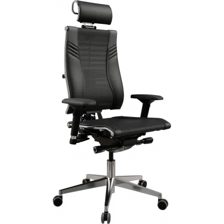 Кресло руководителя Метта Yoga 4DT B2-15D - YM93+Infinity+carbon черный сетка/кожа с подголов. крестов. алюминий хром (комплект 1шт) Кресло руководителя Метта Yoga 4DT B2-15D - YM93+Infinity+carbon черный сетка/кожа с подголов. крестов. алюминий хром (комплект 1шт)