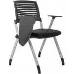 Стул Бюрократ X-Click-PP черный со столиком на ножках металл серый Стул Бюрократ X-Click-PP черный со столиком на ножках металл серый