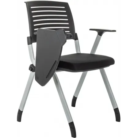 Стул Бюрократ X-Click-PP черный со столиком на ножках металл серый Стул Бюрократ X-Click-PP черный со столиком на ножках металл серый