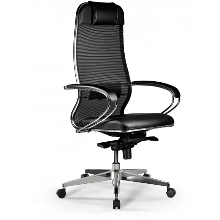 Кресло Метта Comfort S Infinity Easy Clean сет./экокожа с подголов. крестов. металл хром (комплект 1шт) Кресло Метта Comfort S Infinity Easy Clean сет./экокожа с подголов. крестов. металл хром (комплект 1шт)