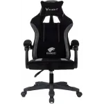 Кресло игровое Knight Wolf черный/серый крестов. пластик