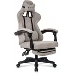 Кресло игровое Knight Lord/F бежевый Camby 20 крестов. пластик подст.для ног