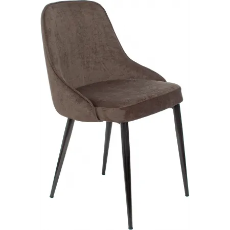 Стул Бюрократ KF-5 коричневый Light 10 металл черный на ножках (KF-5/LT-10_AGAVA)