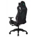 Кресло игровое Knight Titgame черный экокожа с подголов. крестов. пластик