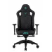 Кресло игровое Knight Titgame черный экокожа с подголов. крестов. пластик