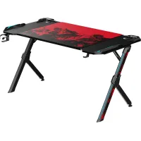 Стол игровой Bloody BD-TB201 столешница ЛДСП карбон каркас черный 140x75x75см