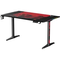 Стол игровой Bloody BD-TB301 электропривод столешница ЛДСП карбон каркас черный 140x80см